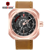 男防水皮带手表电商，创意士潮流个性运动kademan卡德曼663方形