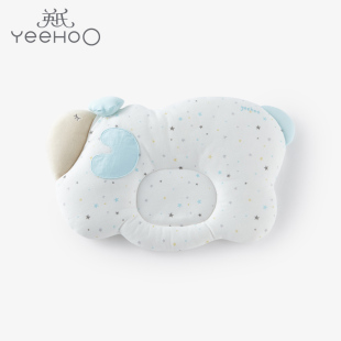 英氏儿童枕头婴儿防偏头定型枕，0-8岁幼k儿园宝宝，枕柔软护颈低枕头
