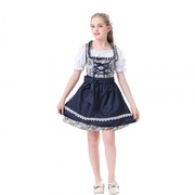 儿童啤酒节服装六一儿童节舞蹈，服德国巴伐利亚民族连衣裙演出服
