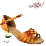 贝蒂舞鞋女童拉丁鞋605款深肤色恰恰国标舞比赛表演鞋软底