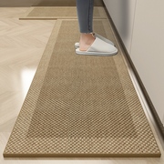 厨房地垫防滑防油防脏地毯专用可擦免洗吸水脚垫，防污耐脏垫子日式