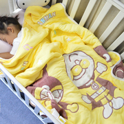 出口婴儿宝宝加大盖毯10层纯棉纱布被卡通棉被子幼儿园儿童被秋冬