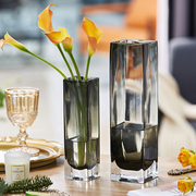 轻奢欧式玻璃花瓶透明创意水培植物，鲜干花插花瓶客厅装饰家用摆件