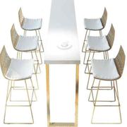 酒椅吧 现代简约 家用铁艺y椅子吧台椅欧式椅桌创意阳台茶几