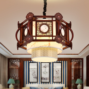 中式吊灯客厅灯实木餐厅灯具仿古吊灯中国风走廊门厅阳台楼梯吊灯