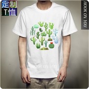 t-shirt蔬菜水果男士，短袖白色莫代尔，t恤周边卡通t恤