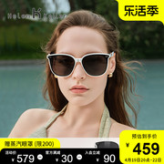 海伦凯勒太阳眼镜女全屏，百搭修颜方圆框防晒防紫外线墨镜2503