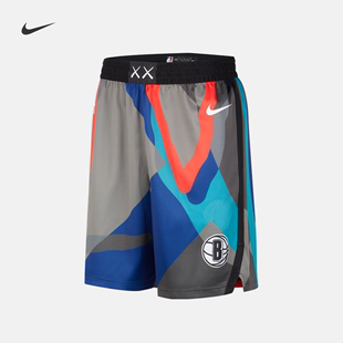 Nike耐克布鲁克林篮网队NBA男子速干短裤夏季运动裤DX8694