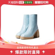 香港直邮潮奢freepeople女士红宝石色，防水台靴子