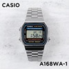 卡西欧CASIO A168WA-1 复古方块七年电力带闹钟秒表防水电子手表