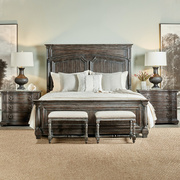 美式复古实木床双人床，1.8米主卧大床婚床橡，木床法式高端家具定制