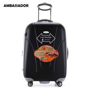 高档ambassador大使箱包女拉杆箱，万向轮20寸登机箱男大容量旅行李