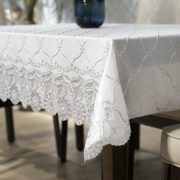 PVC餐桌布防水防油免洗耐热欧式网红台布长方形茶几桌垫家用 塑料