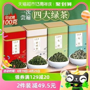 豆香春碧螺春绿茶2023新茶茶叶自己喝毛尖嫩芽茶明前礼盒装500克