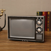 创意电视机缝纫机模型复古怀旧老式物件小摆件客厅酒吧家居装饰品