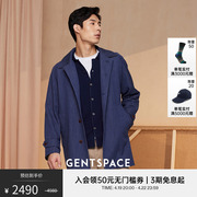 GENTSPACE春夏男士潮流中长款修身休闲商务风衣外套