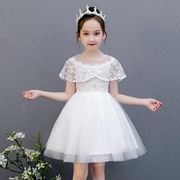 韩系2024童装公主裙女童夏装，连衣裙蓬蓬纱，儿童表演裙子小