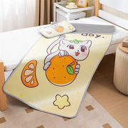 ()儿童凉席婴儿床垫，宝宝幼儿园夏季冰丝枕头套装新生儿用品柿柿