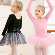 舞蹈服儿童女秋冬季长袖跳舞衣芭蕾舞，裙女童中国舞服幼儿练功服
