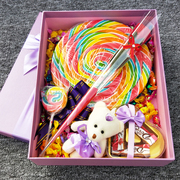 德芙巧克力500g棒棒糖超大礼盒装千纸鹤七彩糖儿童节创意礼物