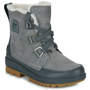 Sorel冰熊女靴橡胶防滑底毛绒保暖户外雪地靴灰色冬季款抗寒棉靴