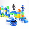 儿童大颗粒积木益智早教塑料积木玩具，拼插玩具拼插火车工厂货源