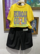 男童女童 夏季 黄色 圆领短袖T恤 139元