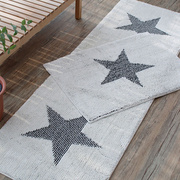 韩国简约星星短绒防滑地垫，厨房垫床前毯地毯脚垫3色可选