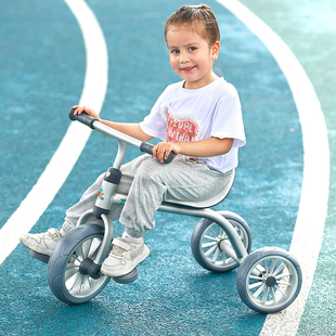 tolulo儿童三轮脚蹬车铝合金，2-4岁幼儿经典怀旧带脚踏宝宝三轮车
