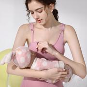孕妇内衣聚拢防下垂无缝哺乳文胸无钢圈前开扣产后喂奶专用胸罩薄