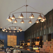 美式复古工业风大吊灯餐厅包厢饭店酒店别墅复式楼创意个性客厅灯