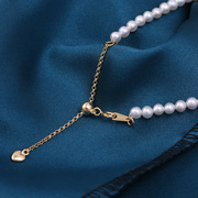 s925纯银时尚珍珠项链手链，爱心尾链吊坠，扣手工diy制作串珠饰品扣