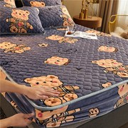 加厚珊瑚绒床笠床罩单件全包床单防尘罩席梦思床垫保护套防滑