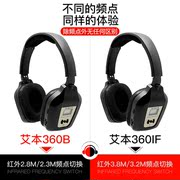 艾本 C-360B四六级英语听力调频红外线IF2.3/2.8/3.2/3.8考试耳机