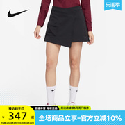 Nike耐克女夏季速干短款宽松运动不规则边高腰裤裙DV8492-010