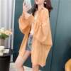 防晒衣女2022韩版夏季蝙蝠袖，雪纺衫大码宽松透气薄款外套开衫