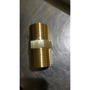 铜5cm加长6分外丝直接水管铜，接头水暖配件直通配垫片