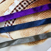 10mm紫色深蓝色草绿色缎带色丁，带单面绸带装饰带pp带包装带