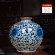景德镇陶瓷摆件仿古官窑青花陶瓷器家居客厅博古架装饰品