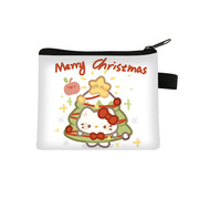 圣诞Hellokitty零钱包女生可爱耳机时尚卡包拉链包包热零钱包K1