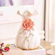 创意欧式花瓶陶瓷p摆件，电视柜客厅餐桌装饰品水培花器结婚礼