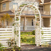 户外防腐木拱门花架花园，院子植物月季爬藤架室外庭院，弧形葡萄架子