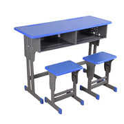 直供单双人(单双人，)学生课桌椅加厚升降学习桌儿童书桌培训班桌椅