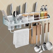 厨房置物架壁挂式免打孔收纳架用品多功能家用大全筷子厨具