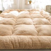 秋冬季榻榻米床垫加厚保暖羊羔绒软垫1.5米1.8m床2米单人双人褥子