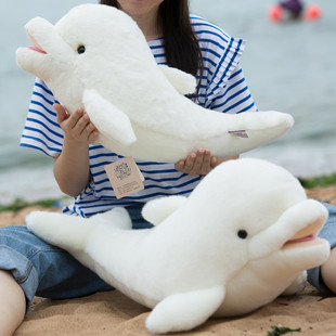 默奇大号白海豚公仔娃娃不掉毛玩偶海洋世界公仔女生礼物