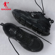 中国乔丹男鞋运动鞋秋冬季网面透气网鞋黑色跑步鞋男鞋子