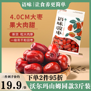 红枣特级新疆特产和田大枣语味骏枣一级500g新货特大玉枣干果零食