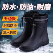 雨靴子男款2023雨鞋高端男防水鞋子成人好看的防滑雨天男鞋女