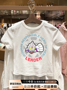 儿童纯棉短袖t恤夏装，2024女童男童奥特曼卡通，印花夏款白色上衣潮